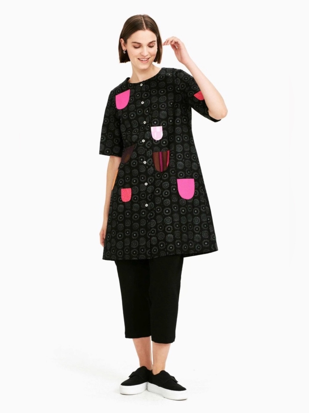 MARIMEKKO Kihlatasku Dress Takki Pocket Coatdress Nadja Print 36 6 - Picture 2 of 16